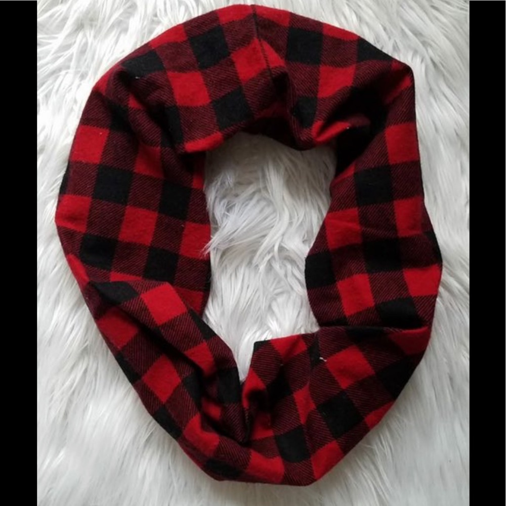 Buffalo Plaid Flannel Infinity Scarf